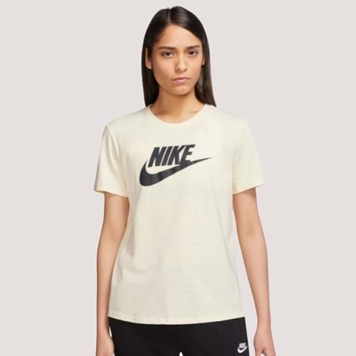 Nike Kadın W NSW Clup SS Tshirt - Bej - S