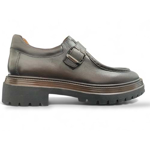 Erkek Deri Casual Ayakkabı C22518 - Kahve - 44