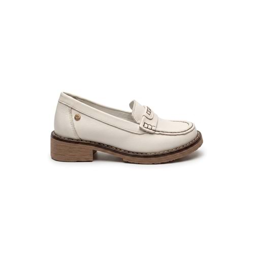 Kadın Deri Casual Günlük Ayakkabı D25YA-3260-LX - Krem - 40