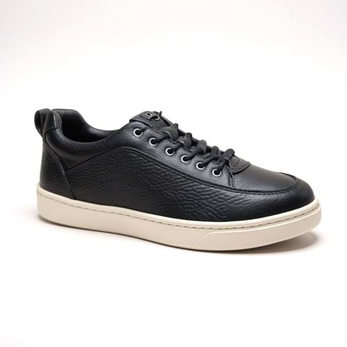 Erkek Deri Bağcıksız Comfort Casual Ayakkabı C11764 - Siyah - 41