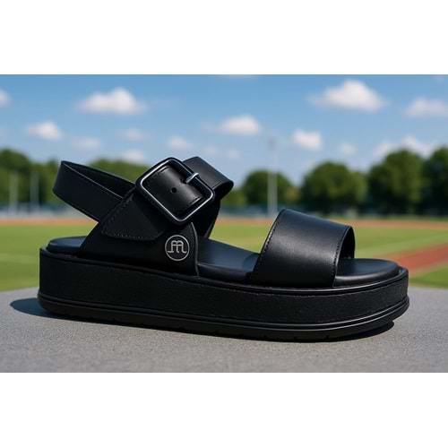Kadın Deri Comfort Sandalet D25YS-2375 - Siyah - 40