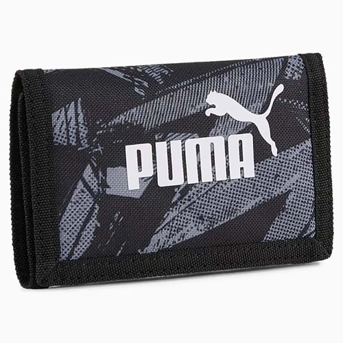 Puma Phase AOP Siyah Grafik Desenli Unisex Cüzdan 054758 05 - Siyah - STANDART