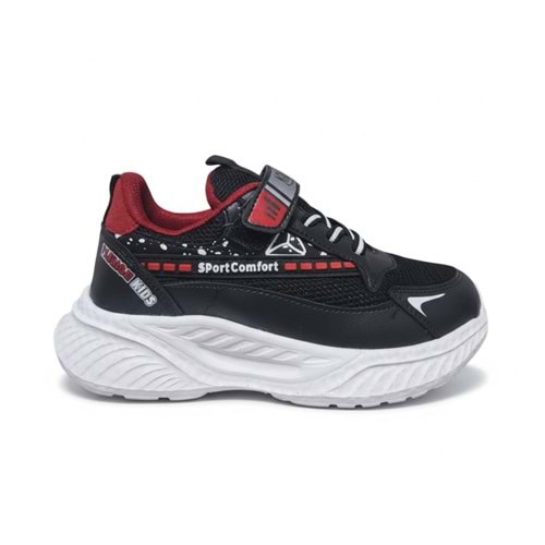 Çocuk Spor Ayakkabı 3416 - Siyah-Kırmızı - 33