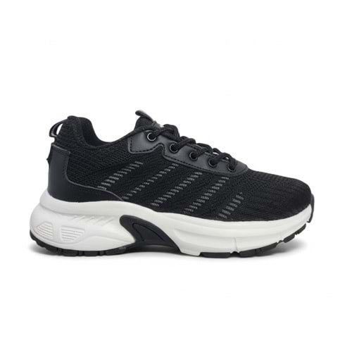 M.P Unisex Örgü Spor Ayakkabı 251-2301 - Siyah-Beyaz - 40