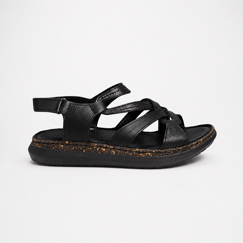 Mammamia Kadın Deri Sandalet S2740-LX - Siyah - 40