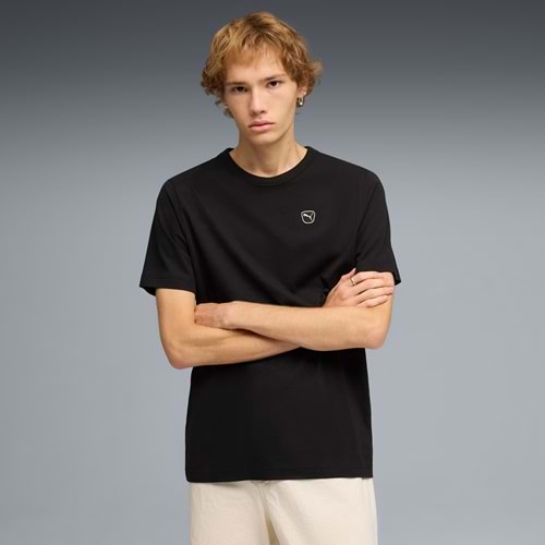 Puma Ess Elevated Erkek Tshirt 692054 51 - Siyah - L