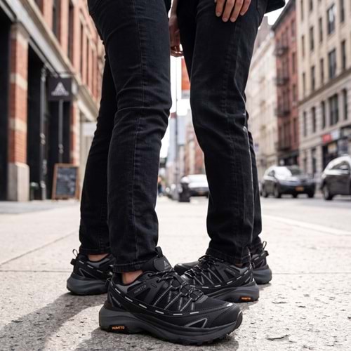 Humtto Unisex Waterproof Trekking Ayakkabı 350143B-4 - Siyah - 40