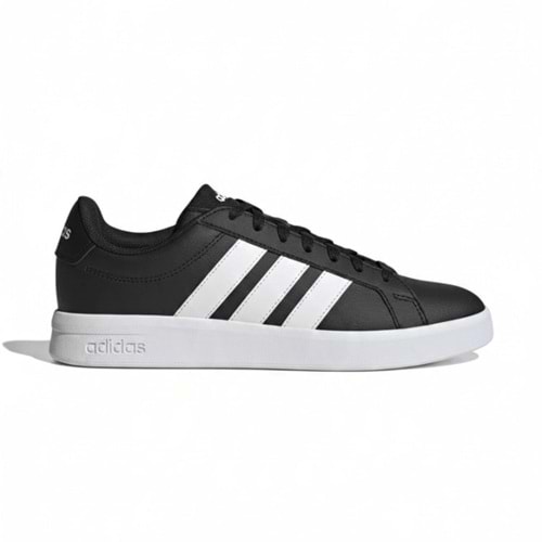 Adidas Grand Court Base 3.0 Erkek Spor Ayakkabı HQ0082 - Siyah-Beyaz - 44 2/3