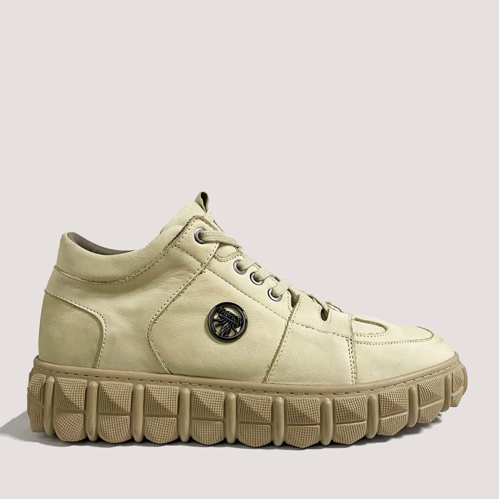 Erkek Deri Casual Ayakkabı 18469 44 BEJ