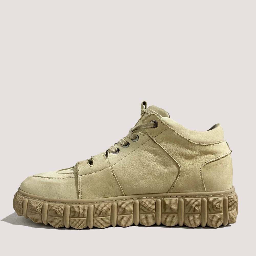 Erkek Deri Casual Ayakkabı 18469 44 BEJ