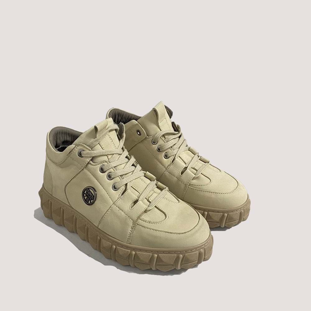 Erkek Deri Casual Ayakkabı 18469 44 BEJ