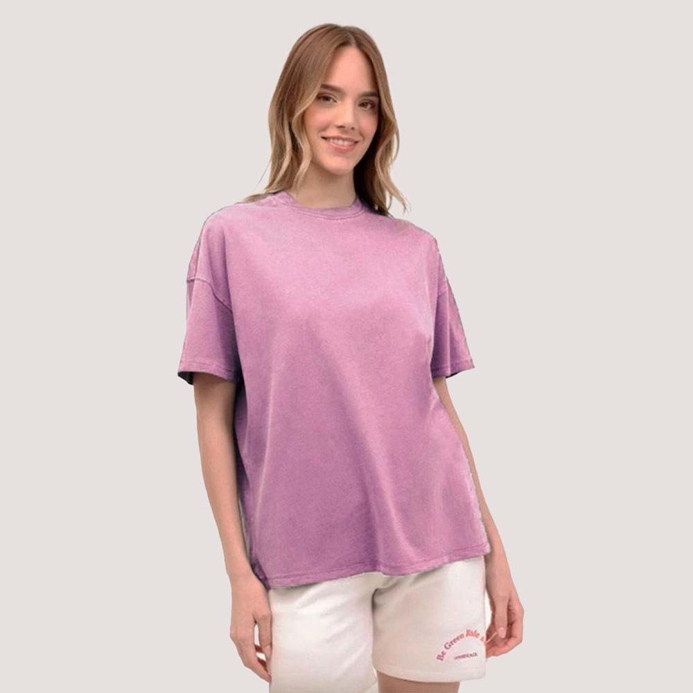 Lumberjack WB 11MD1071 Kadın Tshirt - Lila - S