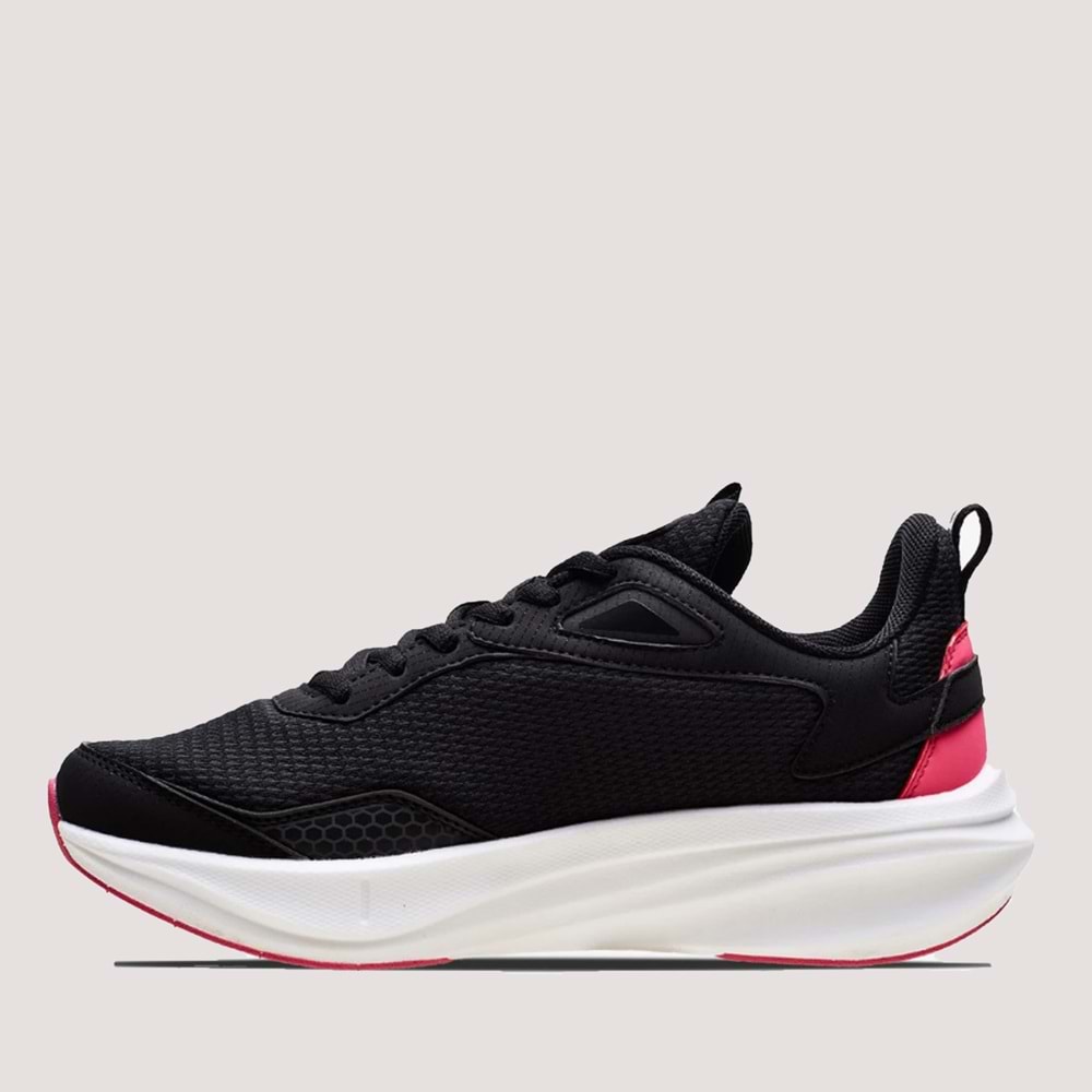 Lescon Street Runner Kadın Koşu Ayakkabısı - Siyah-Fuşya - 38