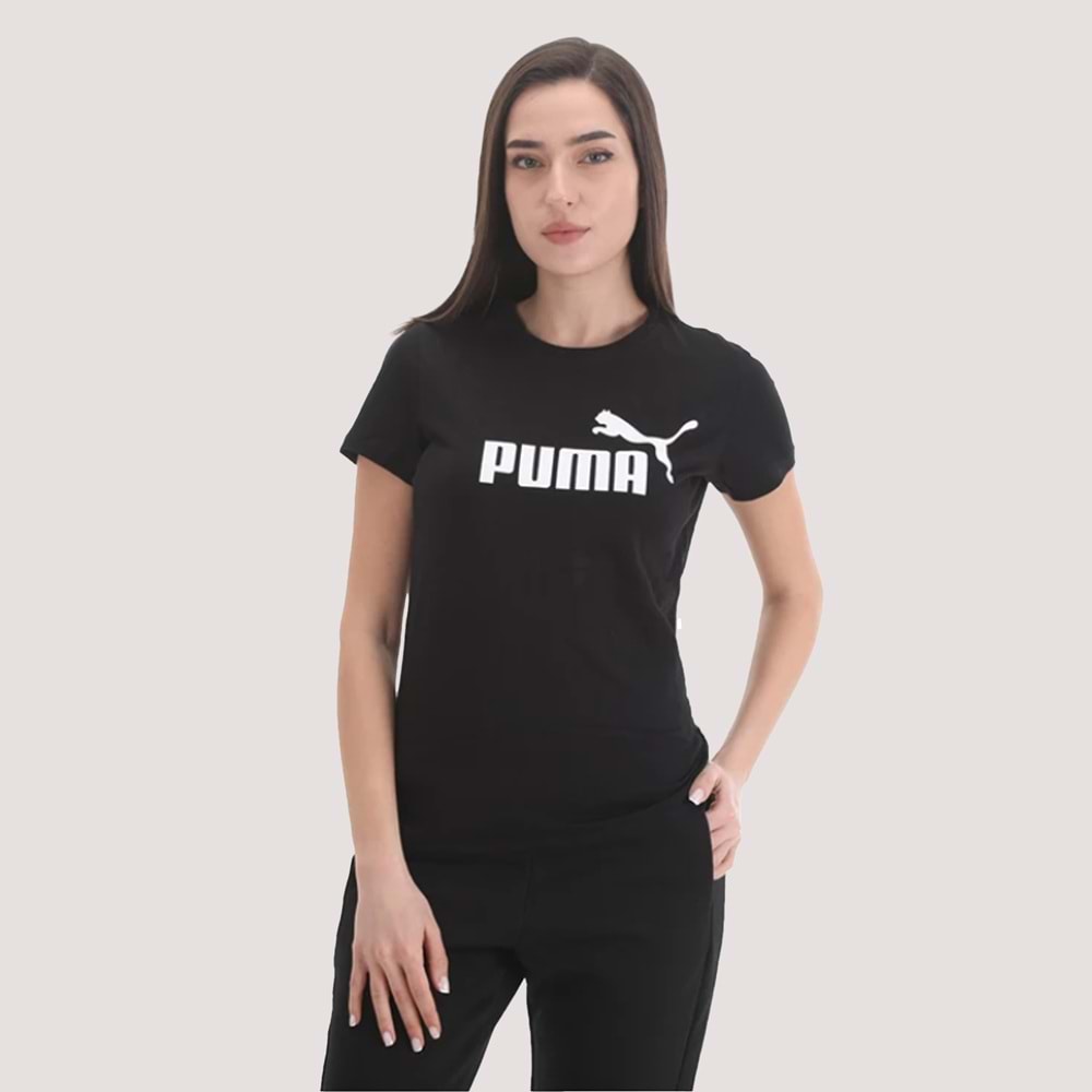 Ess Logo Tee Unisex Tshirt - Siyah - M