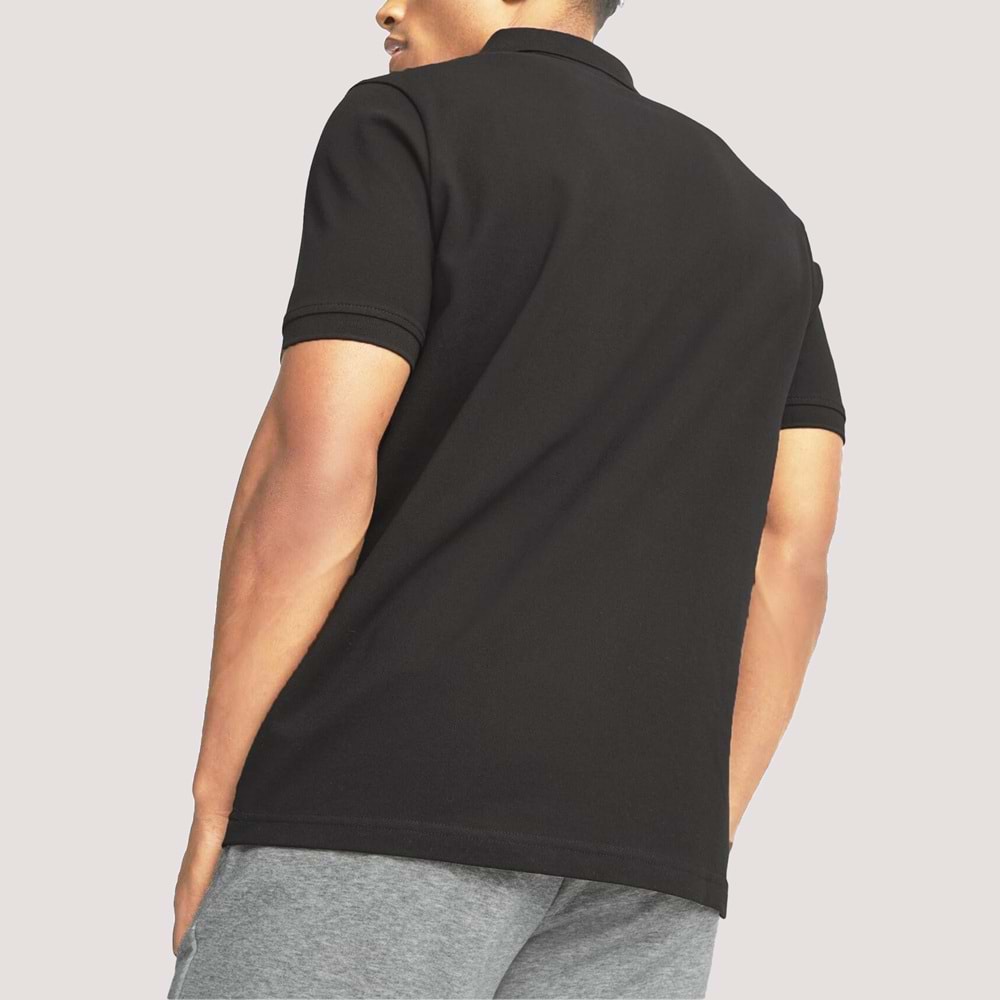 Ess Pique Erkek Polo Yaka Tshirt - Siyah - XL