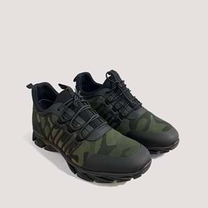 Erkek Strech Günlük Ayakkabı 01434 - Haki-Siyah - 40