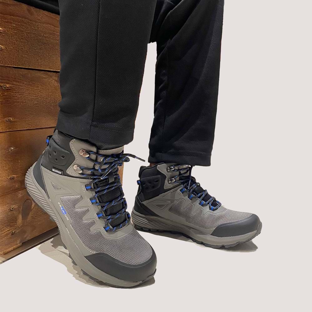 Erkek Trekking Waterproof Bot 1800 - Füme - 43