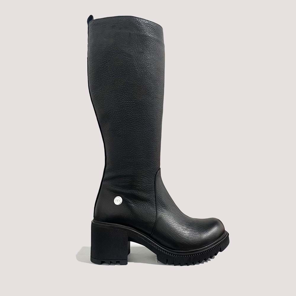 Kadın Deri Flooter Çizme 2060 - Siyah - 36