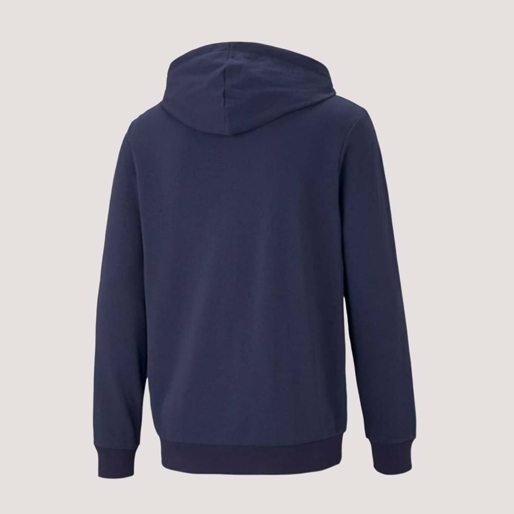 ESS Small Logo FZ Hoodie Erkek Kapüşonlu Sweetshirt 586704 76 - Lacivert - M