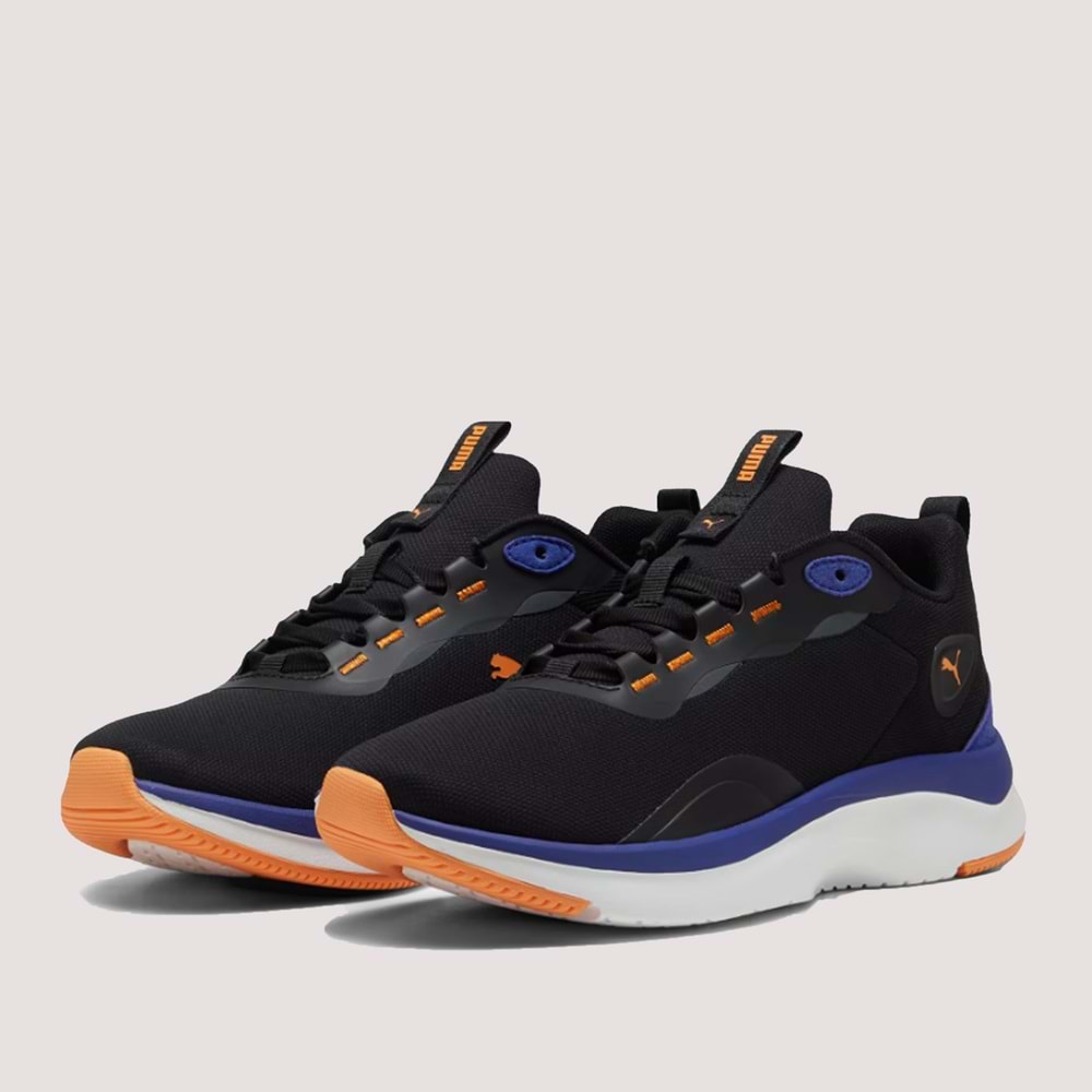 Softride Orla Unisex Sneakers Ayakkabı 397673 01 - Siyah-Mavi - 38,5