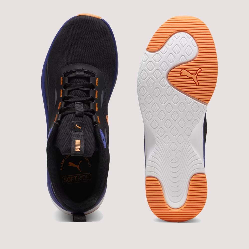 Softride Orla Unisex Sneakers Ayakkabı 397673 01 - Siyah-Mavi - 38,5