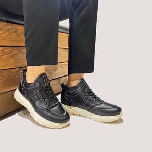 Erkek Deri Casual Ayakkabı E7002 - Siyah - 43