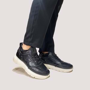 Erkek Deri Casual Ayakkabı E7002 - Siyah - 43