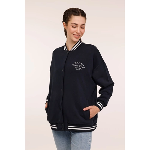 WL ESTY Unisex Eşofman Üstü 18GF956 - Lacivert - S/M