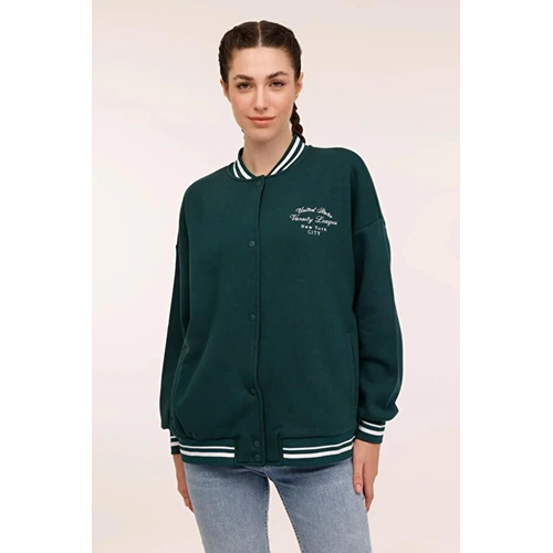 WL ESTY Unisex Eşofman Üstü 18GF956 - Yeşil - L/XL