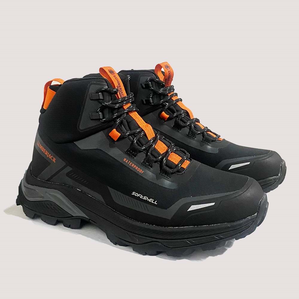 Erkek Racer Hi 4PR Waterproof Bot - Siyah-Turuncu - 45