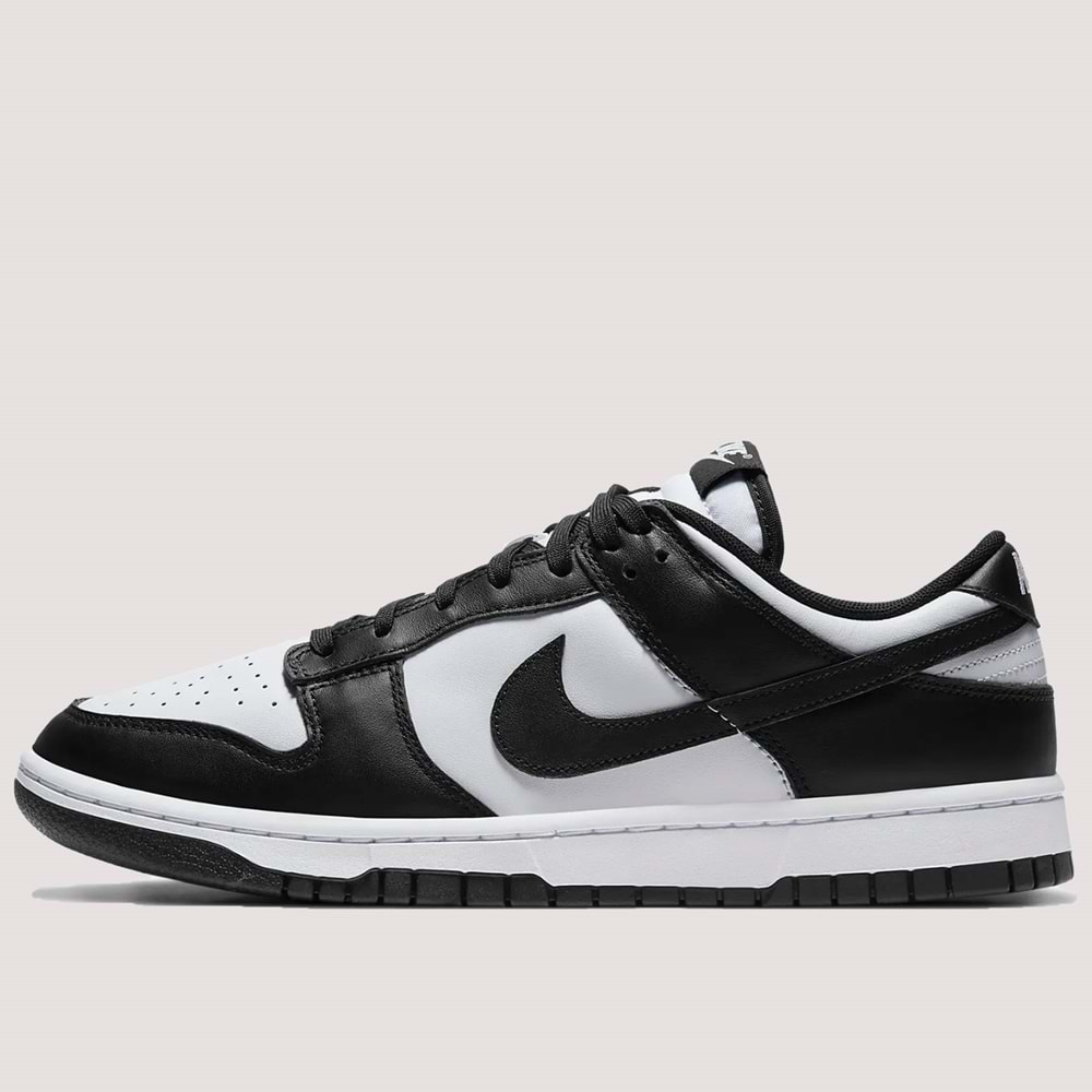 Nike Dunk Low Retro Erkek Sneakers DD1391-100 - Siyah-Beyaz - 44