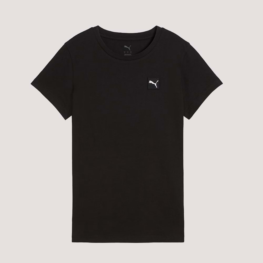 Puma Ess Elevated Tee Unisex Tshirt 690894 01 - Siyah - XS