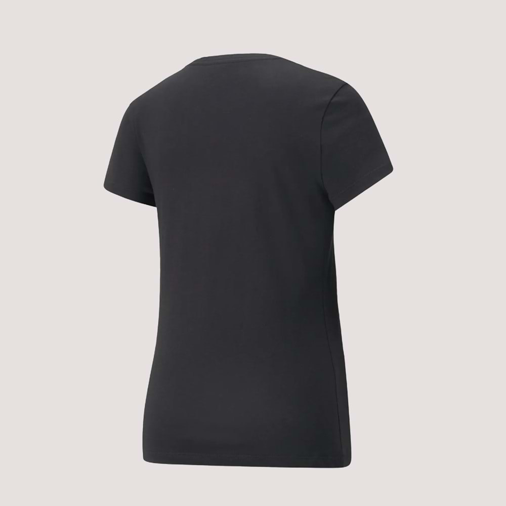 Puma Metallic No. 1 Logo Tee Unisex Tshirt 631536 01 - Siyah - M