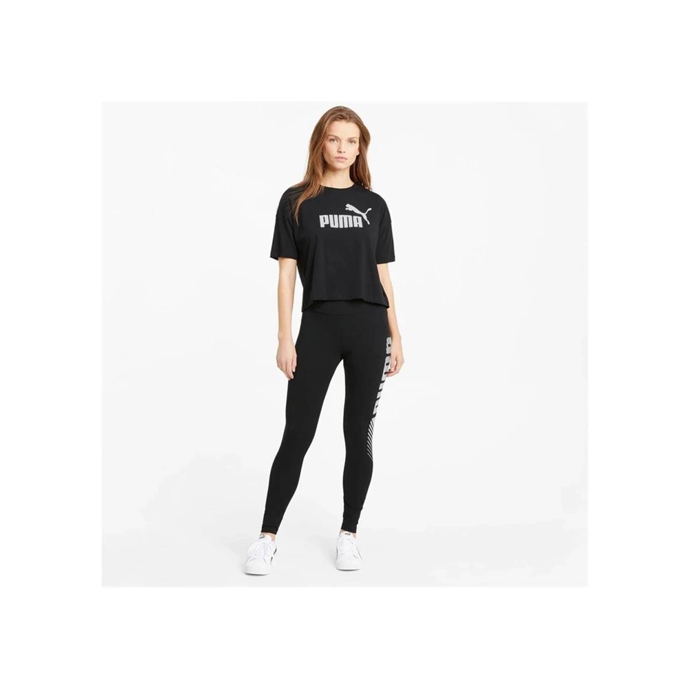 Puma ESS Cropped Kadın Tshirt 684972 01 - Siyah - L