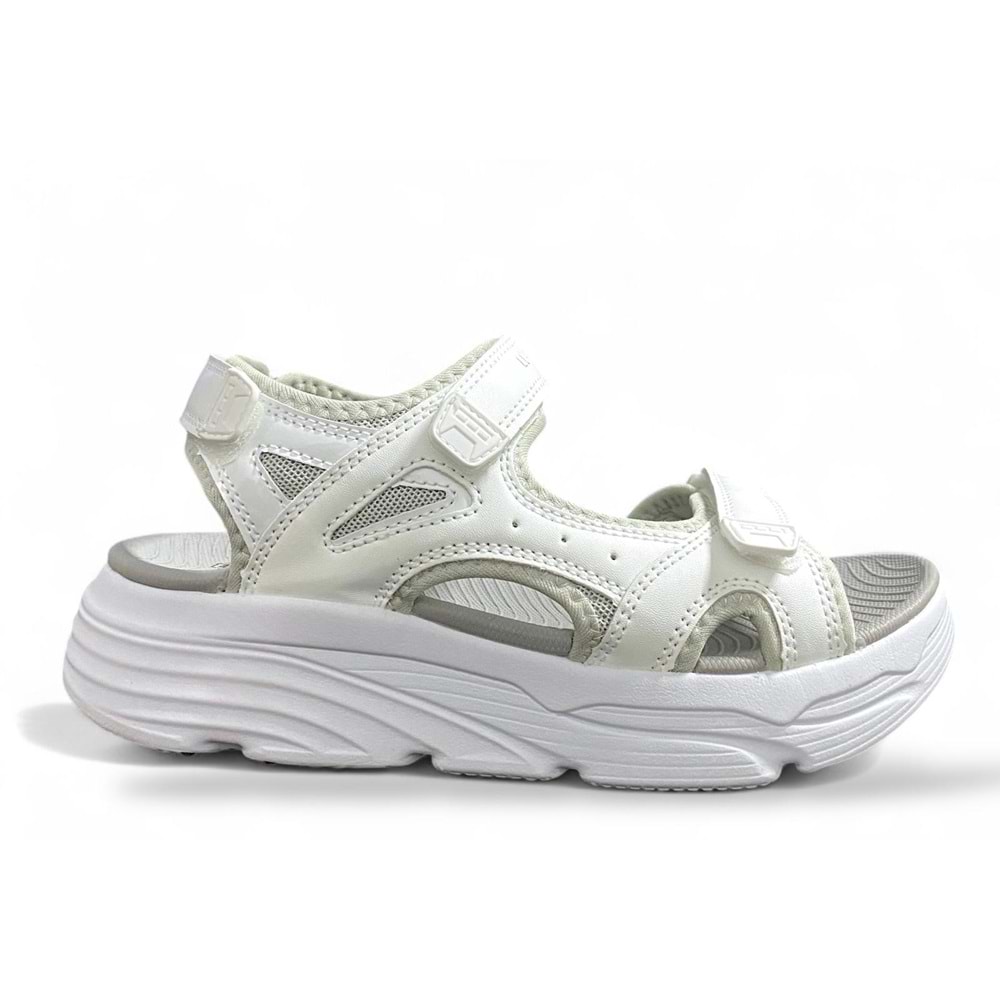 Gena 5FX Urbanature Kadın Sandalet - Beyaz - 37