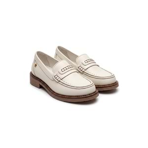 Kadın Deri Casual Günlük Ayakkabı D25YA-3260-LX - Krem - 40