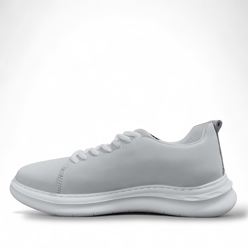 Erkek Deri Günlük Comfort Ayakkabı 251114 - Gri - 44