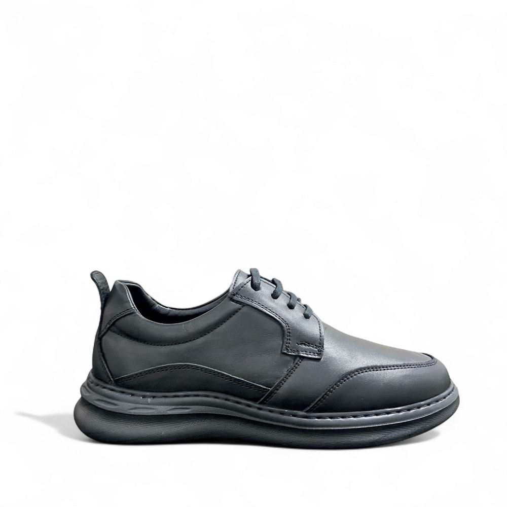 Bulldozer Erkek Deri Comfort Günlük Ayakkabı 251103 - Siyah - 40