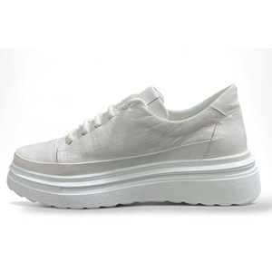 Kadın Deri Comfort Ayakkabı D25YA-3255 - Beyaz - 37