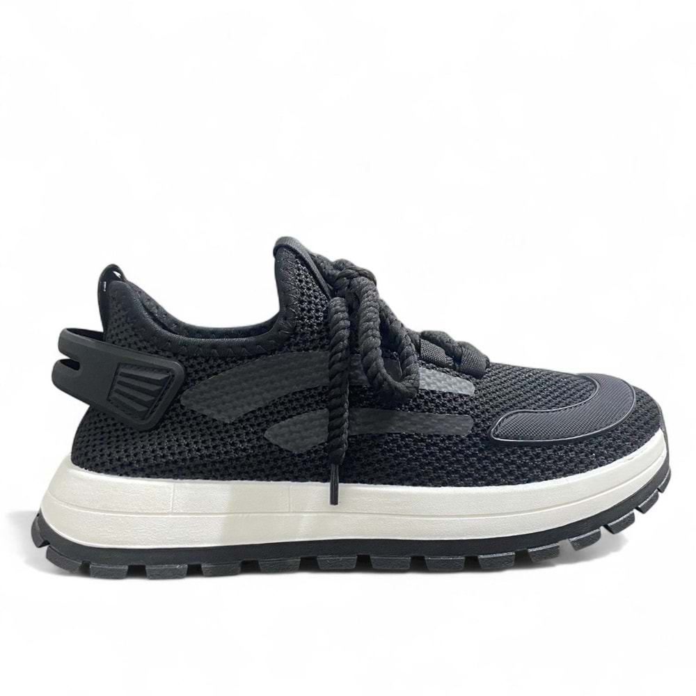 Erkek Nepal 25 YM Günlük Ayakkabı - Siyah-Beyaz - 40