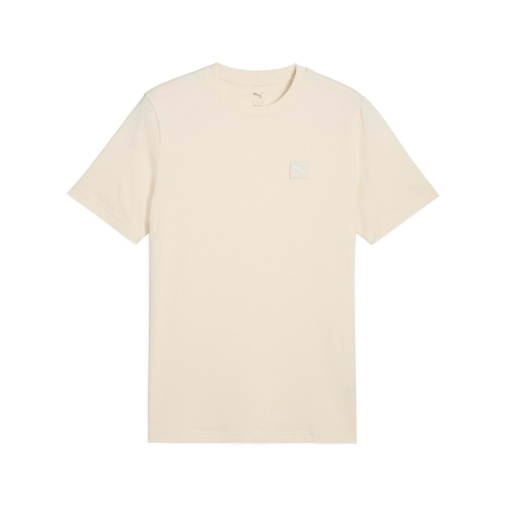 Puma Ess Elevated Tee 684726 99 Erkek Tişört - Bej - L