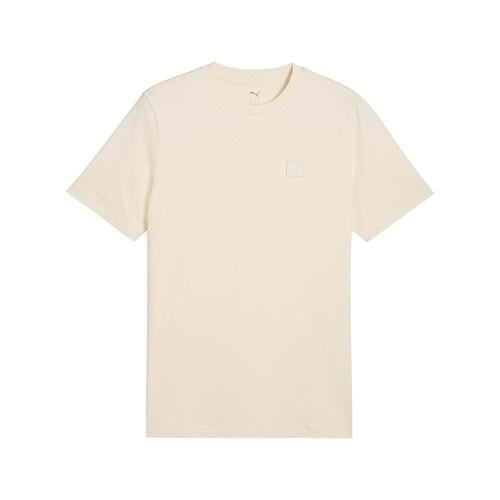 Puma Ess Elevated Tee 684726 99 Erkek Tişört - Bej - XL