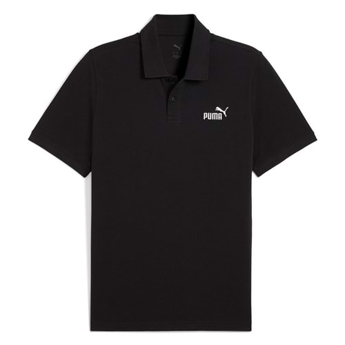 Puma No.1 Logo Pique Polo Erkek Tişört - Siyah - XXL