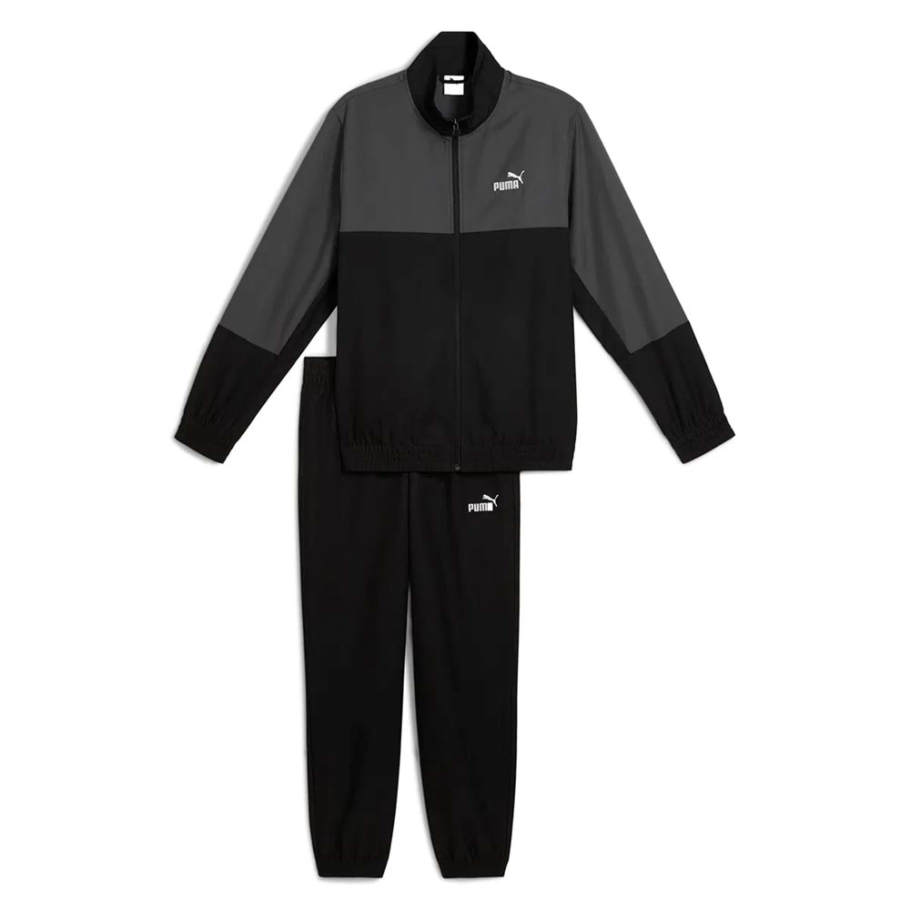 Puma Woven Colorblock Erkek Siyah Eşofman Takımı 688173 01 - Siyah - M