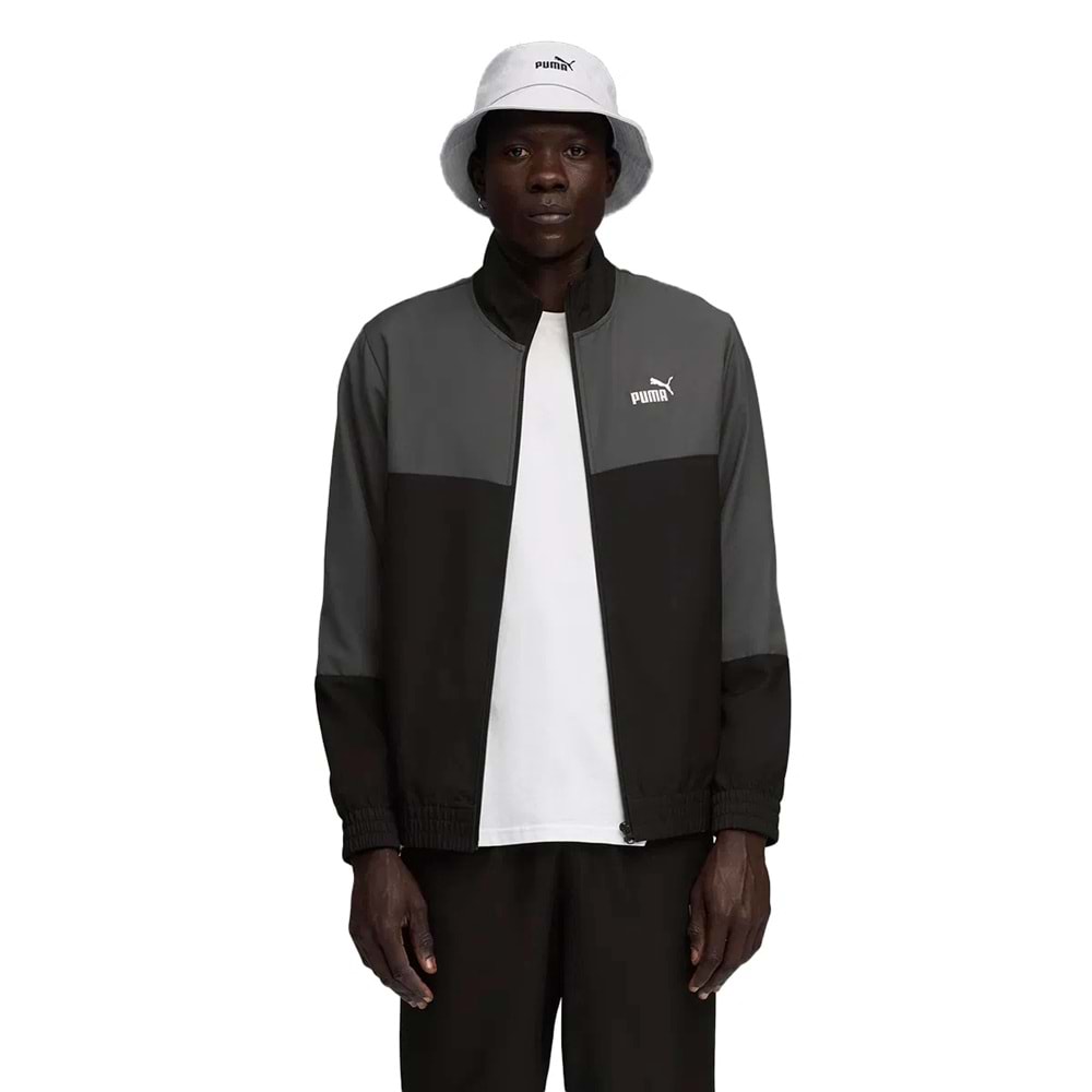 Puma Woven Colorblock Erkek Siyah Eşofman Takımı 688173 01 - Siyah - M