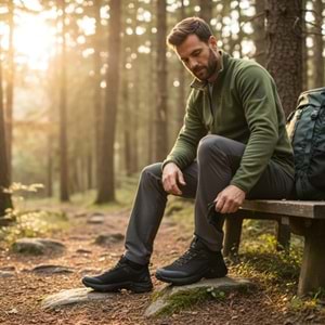 Humtto Erkek Waterproof Ayakkabı 11039A-1 - Siyah - 40