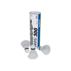 Yanyu 300 Badminton Topu Nylon Shuttlecock 6x - Beyaz - STANDART