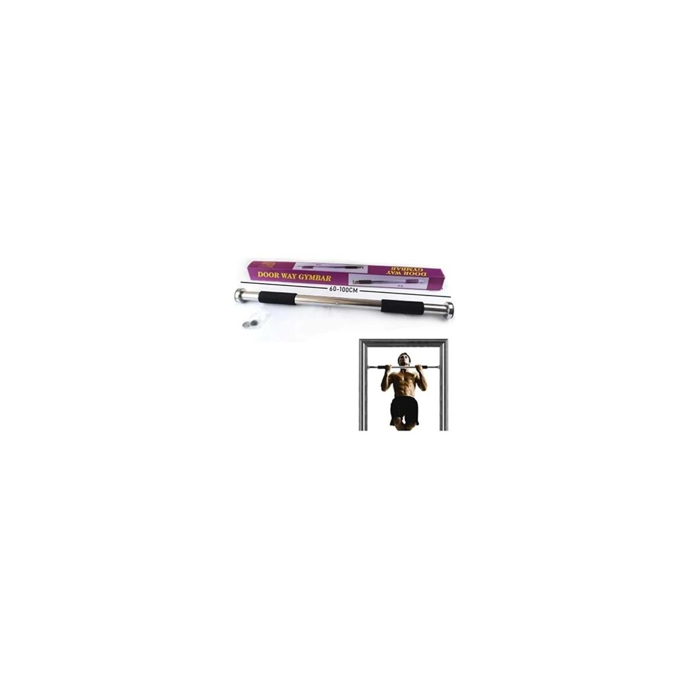 Barfiks Kapı Barı 62-100 cm - 100 KG - - Gümüş - 62-100