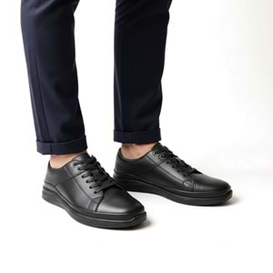 Erkek Deri Günlük Ayakkabı 22585 - Siyah - 41