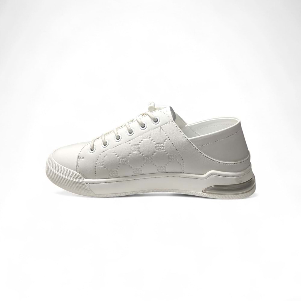 Erkek Deri Premium Casual Ayakkabı 15221042 - Beyaz - 43